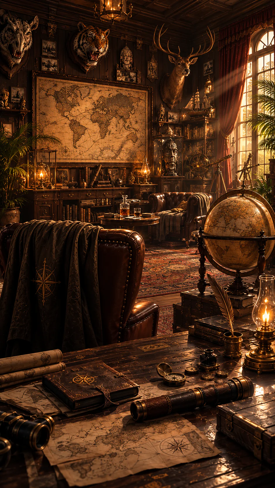 The artifact-filled Fastward expedition headquarters
